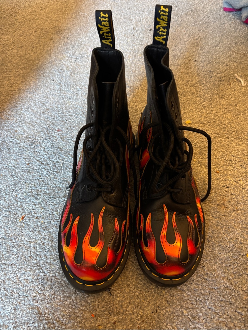 Dr. Martens 1460 Pascal Flame Arcadia Leather Boots • Women’s US 7 • Like New